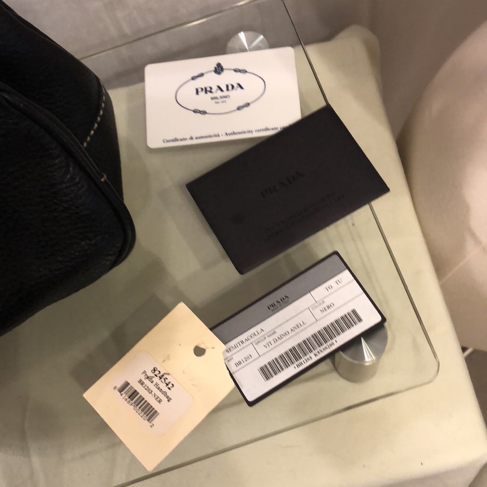 Prada Black Pebble Leather - Picture 9 of 16